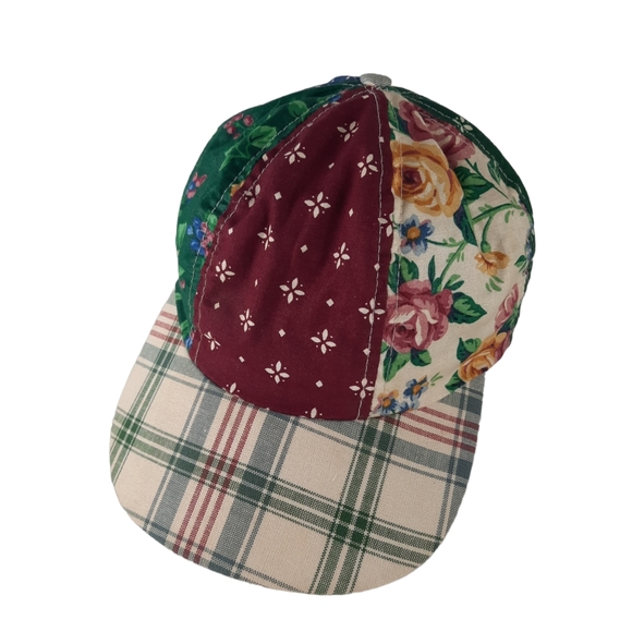 1997 Vintage Longaberger Patchwork Baseball Cap - Picture 2 of 8